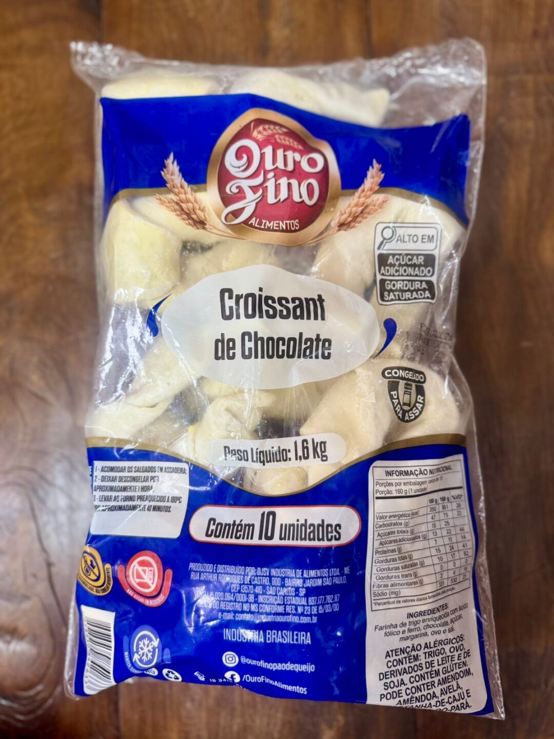 Croissant Chocolate - Ouro Fino - 1,5 Kg